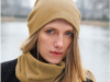 Bonnet en cachemire camel