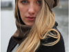 Bonnet en cachemire marron