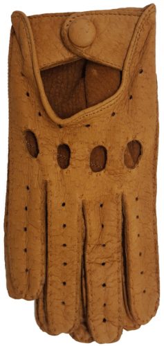 Gants Vintage Homme Marron - Cuir Imitation Pécari, Doublure Laine, Taille XL - Hiver Rétro