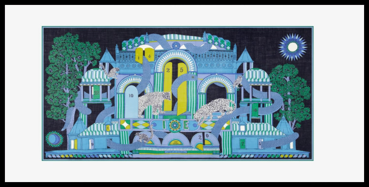 Foulards, en laine, Inoui Éditions, Nicolas, bleu.