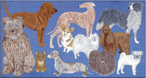 Cet image représente l'étole paréo Toutou de Inoui Editions et sert de lien vers l'article sur les étoles paréos.