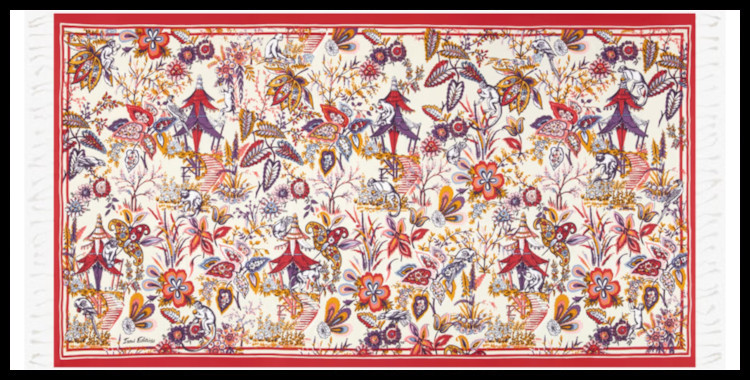 Foutas, inoui éditions représente une pagode, en blanc.