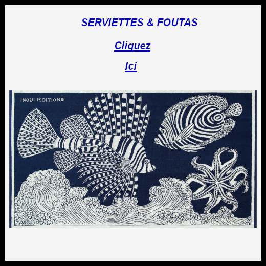 Cette image de serviette éponge Poséidon de Inoui Éditions sert de lien vers l'article des serviettes et des foutas